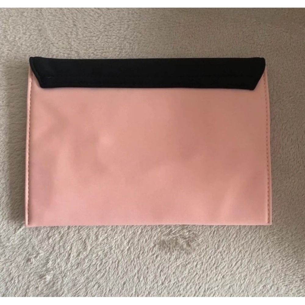 Prada Beauty Paradoxe Hand Pouch Pink Black Envelope Pochette New - Picture 3 of 4